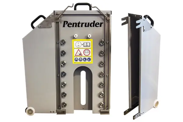 Apsauginis dangtis dviem diskams, skirtas sienų pjovimo staklėms „Pentruder“